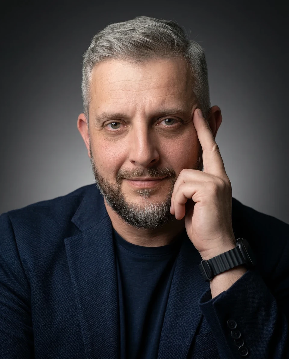 Portret wizerunkowy Sławomira Nazaruka, autora książki „Marketing medyczny w pigułce”.