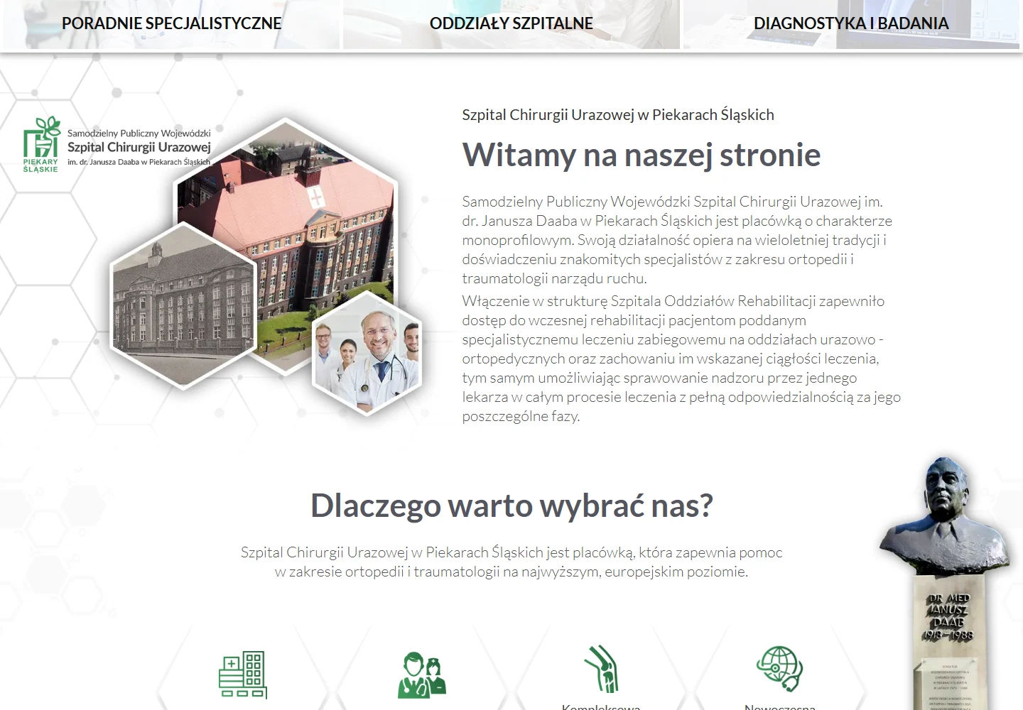 Szpital Chirurgii Urazowej w Piekarach Śląskich — Materiał z archiwum projektu