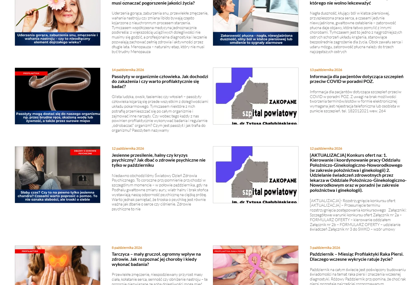 Szpital Powiatowy w Zakopanem — Materiał z archiwum projektu