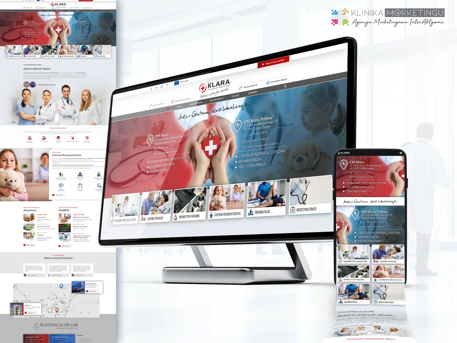 Rozbudowany portal medyczny CM Klara
